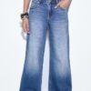 D91 Blugi Wide Leg cu talie joasă D91 Blugi Wide Leg cu talie joasă