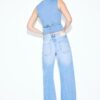 D91 Blugi Wide Leg cu talie joasă D91 Blugi Wide Leg cu talie joasă