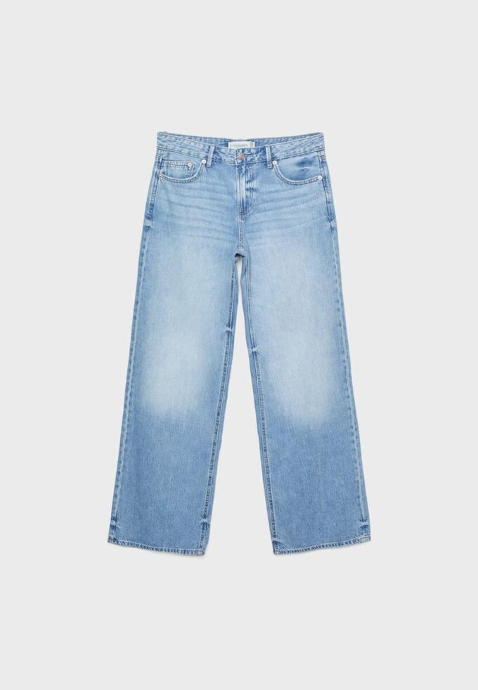 D91 Blugi Wide Leg cu talie joasă D91 Blugi Wide Leg cu talie joasă