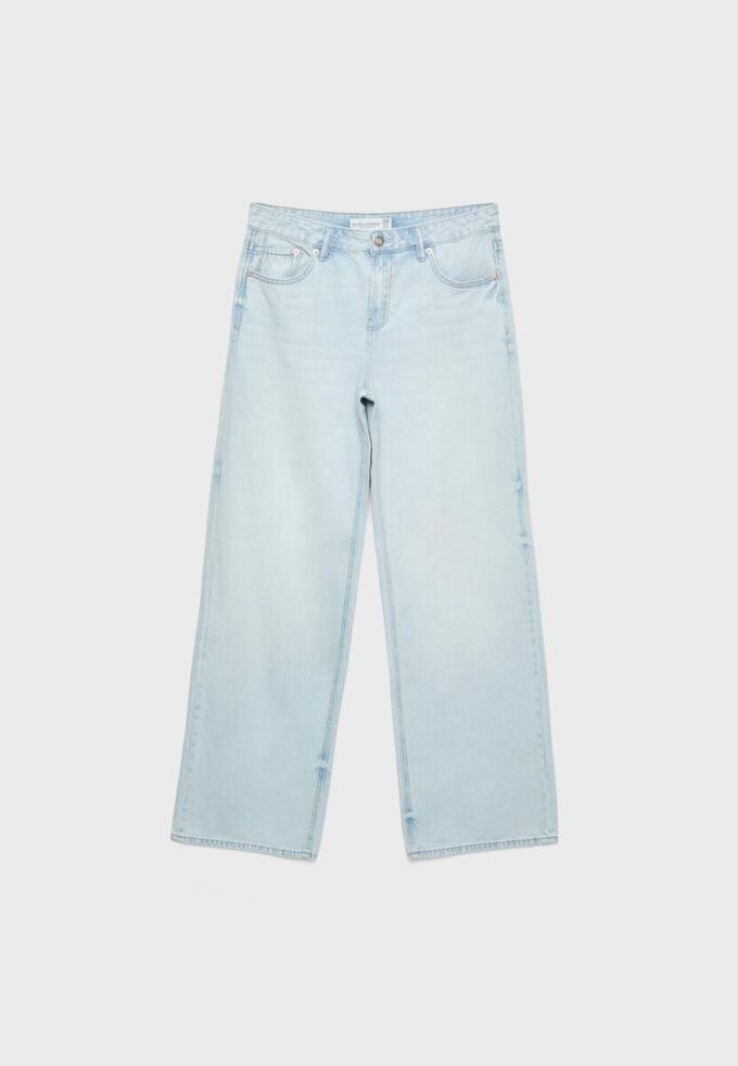 D91 Blugi Wide Leg cu talie joasă D91 Blugi Wide Leg cu talie joasă