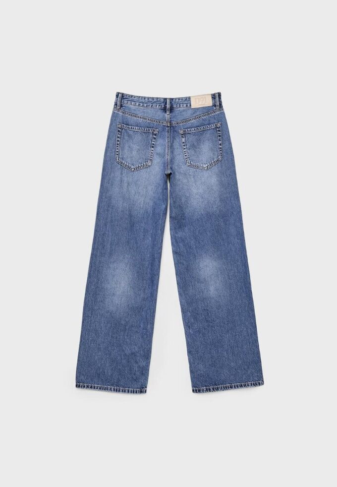 D91 Blugi Wide Leg cu talie joasă D91 Blugi Wide Leg cu talie joasă