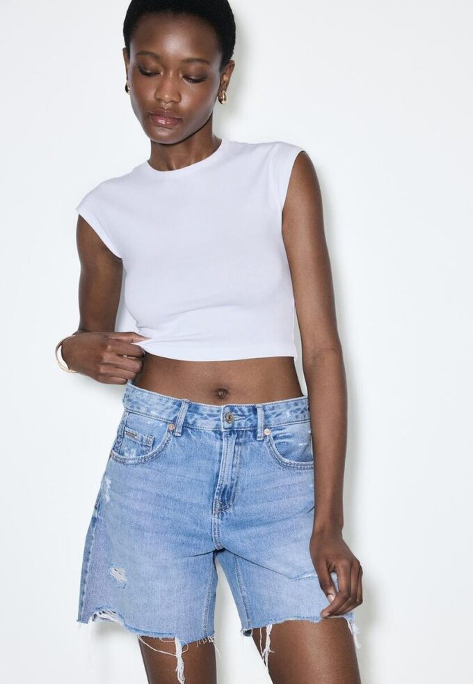 D93 Pantaloni scurți lungi din denim D93 Pantaloni scurți lungi din denim