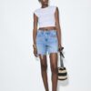 D93 Pantaloni scurți lungi din denim D93 Pantaloni scurți lungi din denim