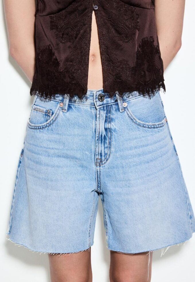 D93 Pantaloni scurți lungi din denim D93 Pantaloni scurți lungi din denim