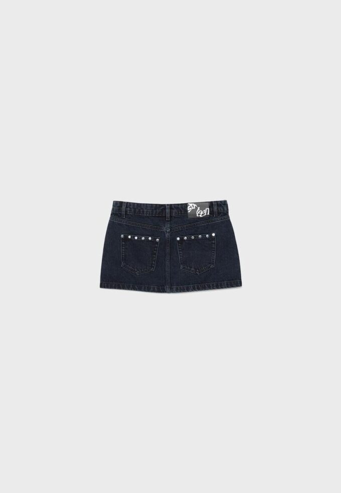 Fustă din denim cu ținte
