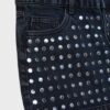 Fustă din denim cu ținte