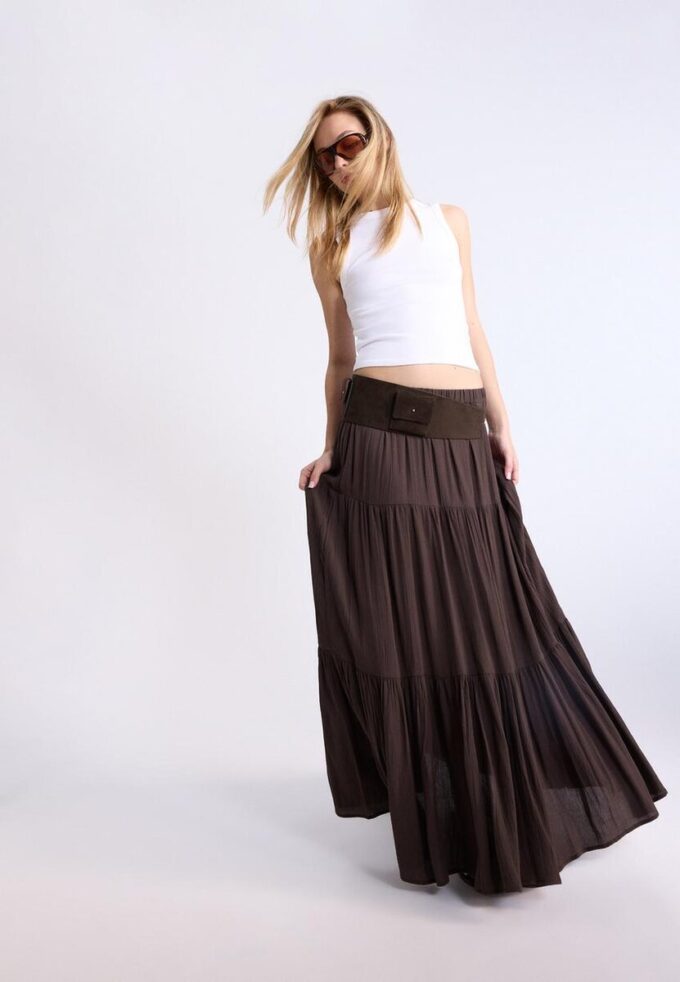 Fustă midi boho