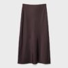 Fustă midi din satin Fustă midi din satin