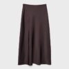 Fustă midi din satin Fustă midi din satin