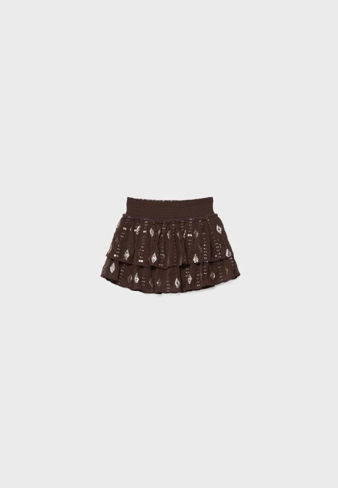 Fustă mini brodată Fustă mini brodată