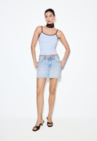 Fustă mini din denim D60