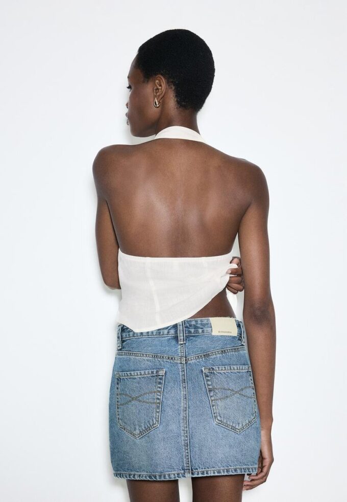 Fustă mini din denim D60 Fustă mini din denim D60