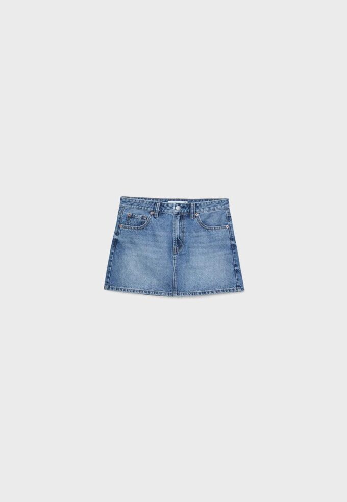 Fustă mini din denim D60 Fustă mini din denim D60
