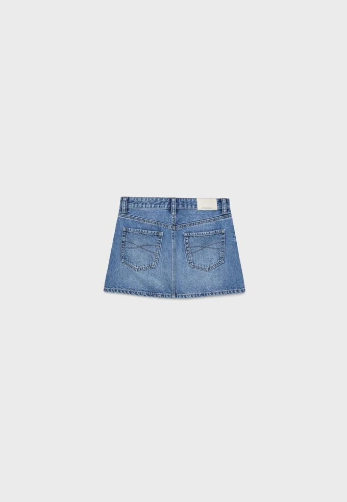 Fustă mini din denim D60 Fustă mini din denim D60