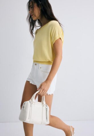 Geantă crossbody cu detaliu fermoar