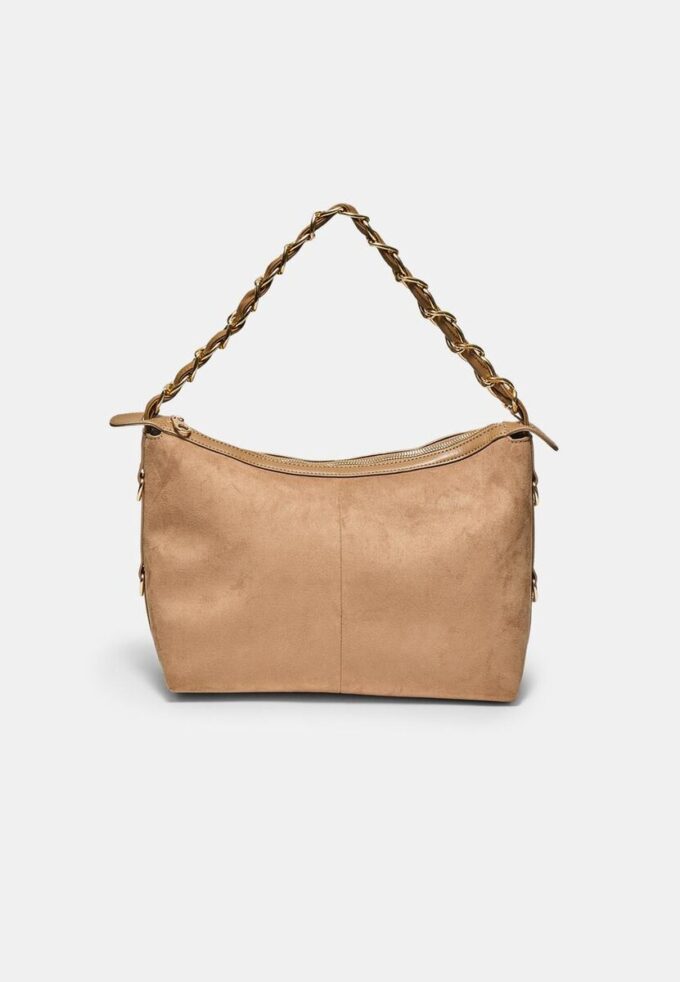 Geantă crossbody cu detaliu lanț Geantă crossbody cu detaliu lanț