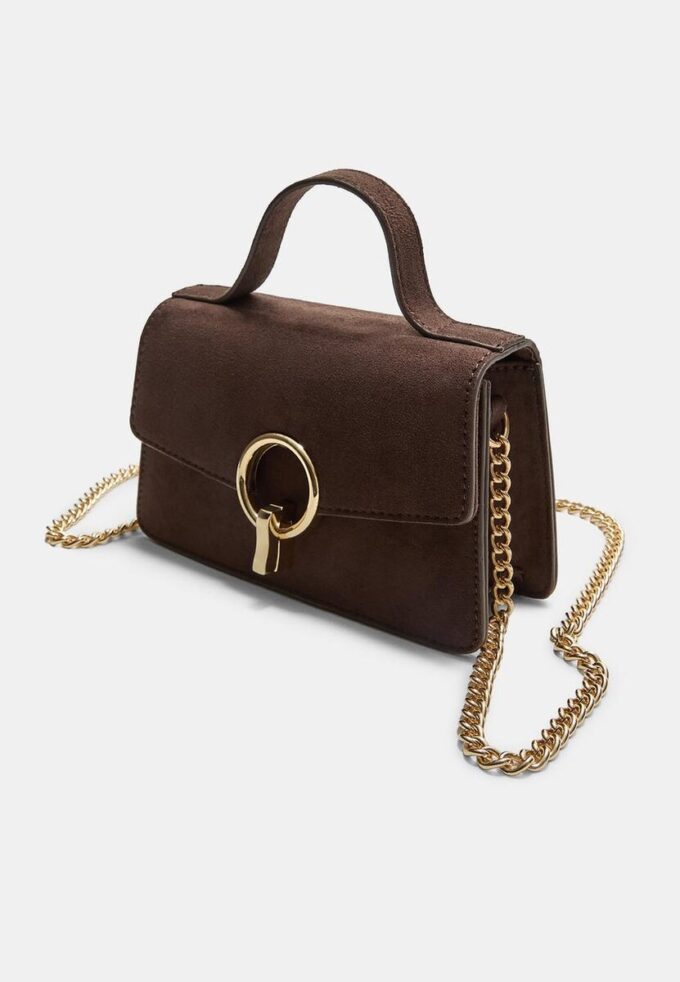 Geantă crossbody cu închizătoare rotundă Geantă crossbody cu închizătoare rotundă