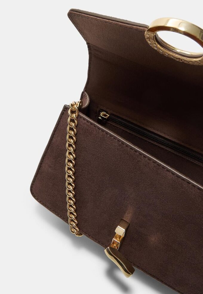 Geantă crossbody cu închizătoare rotundă Geantă crossbody cu închizătoare rotundă