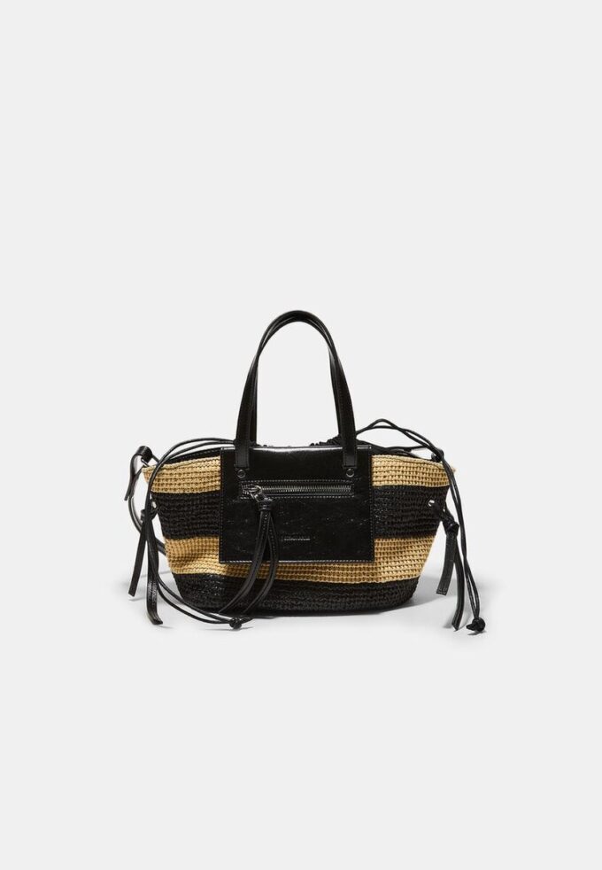 Geantă crossbody tip coș cu efect de croșetat Geantă crossbody tip coș cu efect de croșetat