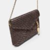 Geantă crossbody tip plic cu efect de rafie Geantă crossbody tip plic cu efect de rafie