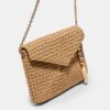 Geantă crossbody tip plic cu efect de rafie Geantă crossbody tip plic cu efect de rafie