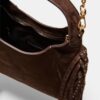 Geantă de umăr cu franjuri laterale Geantă de umăr cu franjuri laterale