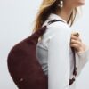 Geantă de umăr cu ținte, 100% piele Geantă de umăr cu ținte, 100% piele