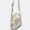 Geantă mini tote cu efect de nucă de cocos