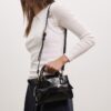 Geantă mini tote cu efect de nucă de cocos