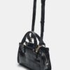 Geantă mini tote cu efect de nucă de cocos