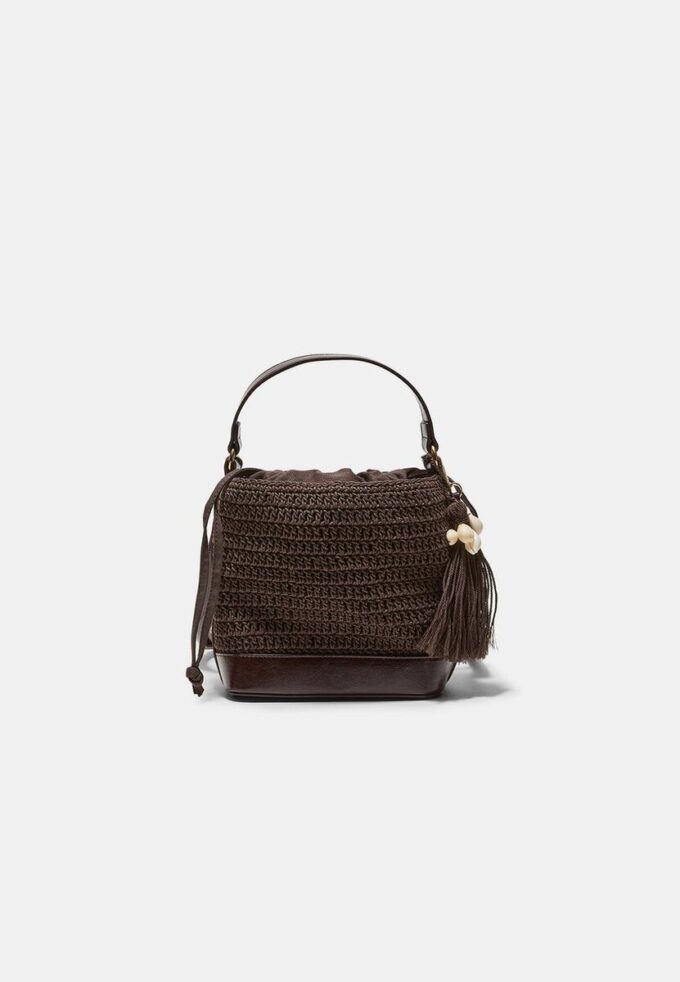 Geantă tip sac combinată, croșetată Geantă tip sac combinată, croșetată