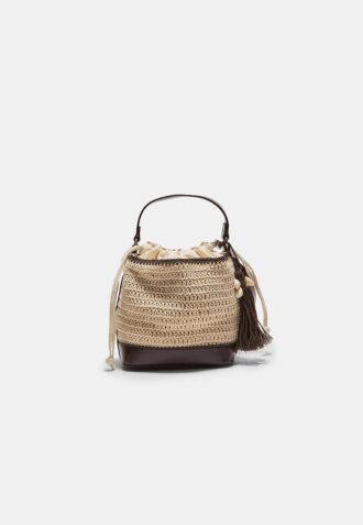 Geantă tip sac combinată, croșetată Geantă tip sac combinată, croșetată