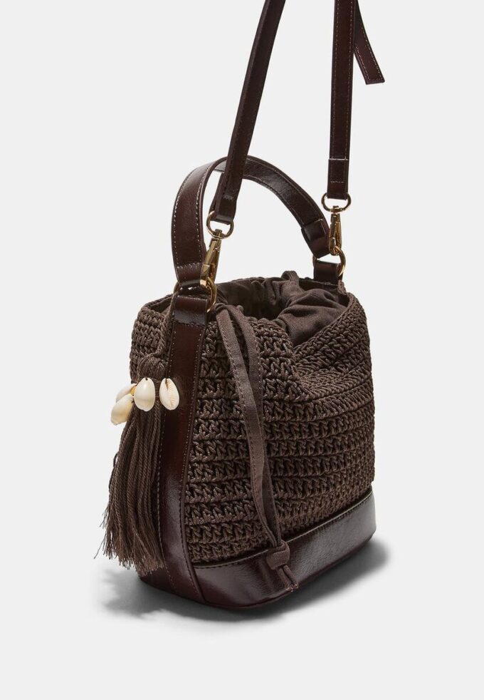 Geantă tip sac combinată, croșetată Geantă tip sac combinată, croșetată