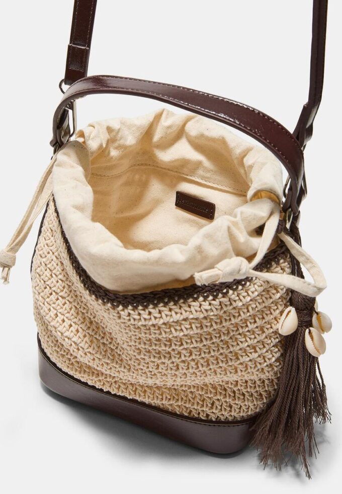 Geantă tip sac combinată, croșetată Geantă tip sac combinată, croșetată