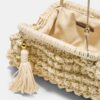 Geantă tip sac croșetată cu fir metalic Geantă tip sac croșetată cu fir metalic