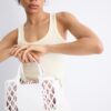 Geantă tote combinată tip coș Geantă tote combinată tip coș
