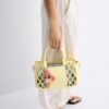 Geantă tote combinată tip coș Geantă tote combinată tip coș