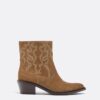 Ghete din piele cu toc cowboy