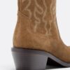 Ghete din piele cu toc cowboy