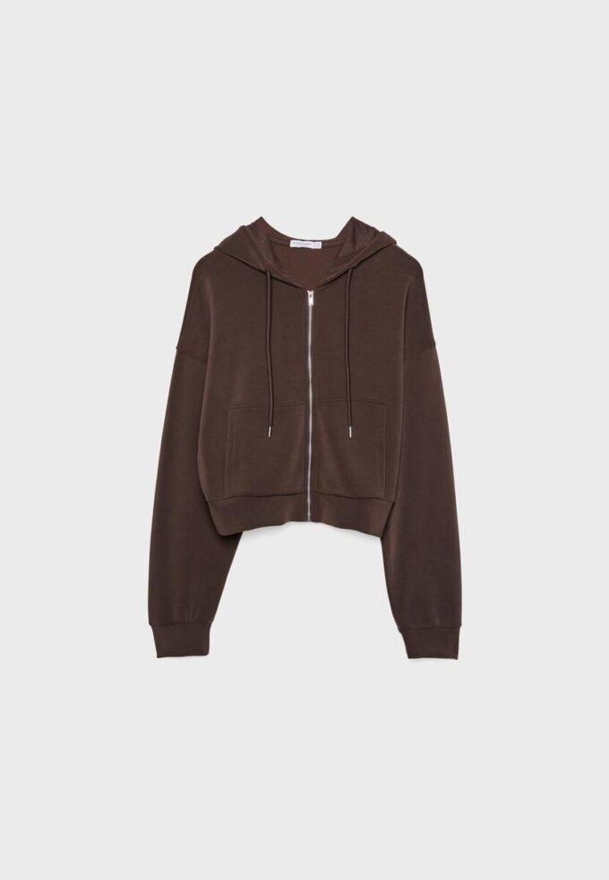 Hanorac cu fermoar Soft-Feel Hanorac cu fermoar Soft-Feel