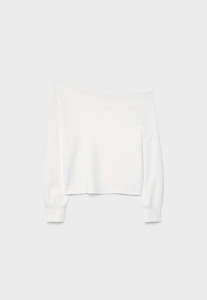 Hanorac Soft-Touch cu umerii goi Hanorac Soft-Touch cu umerii goi