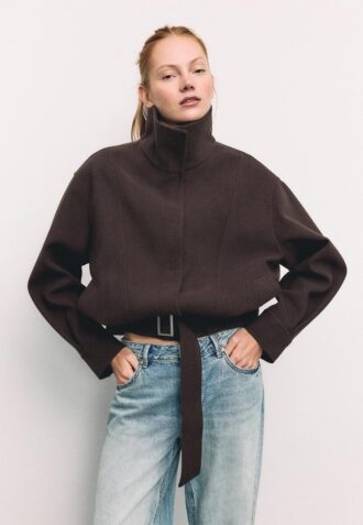 Jachetă bomber Oversize Soft-Touch