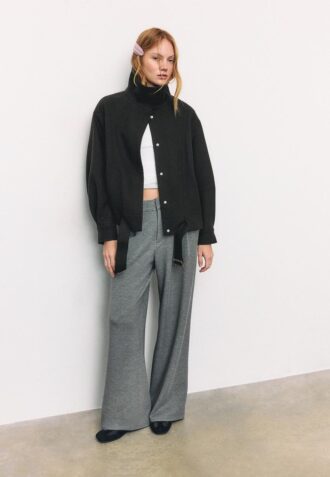 Jachetă bomber Oversize Soft-Touch