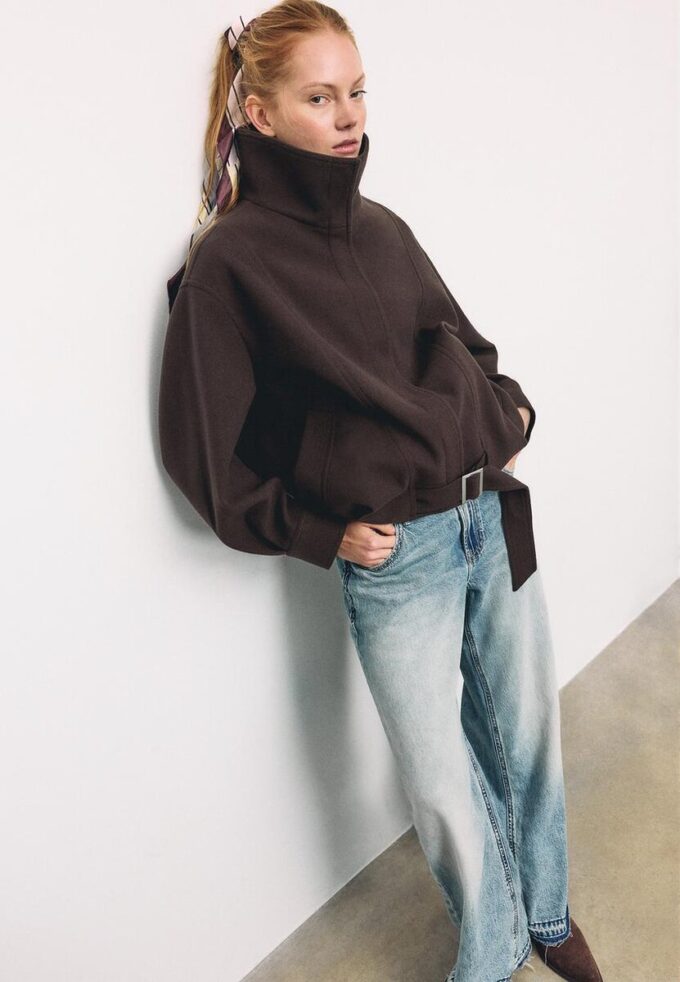 Jachetă bomber Oversize Soft-Touch Jachetă bomber Oversize Soft-Touch