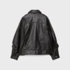Jachetă de piele Oversize Jachetă de piele Oversize