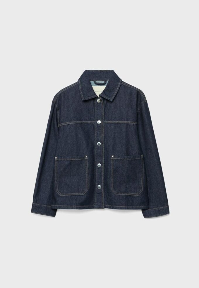 Jachetă din denim cu buzunare Jachetă din denim cu buzunare