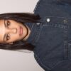 Jachetă din denim cu croi încrucișat Jachetă din denim cu croi încrucișat