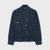 Jachetă din denim cu croi încrucișat Jachetă din denim cu croi încrucișat