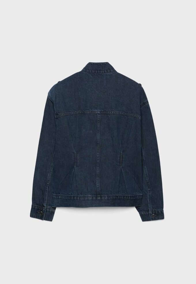 Jachetă din denim cu croi încrucișat Jachetă din denim cu croi încrucișat