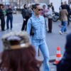Jachetă din denim cu croială slim